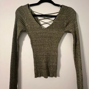 Criss CRoss gold long sleeve top